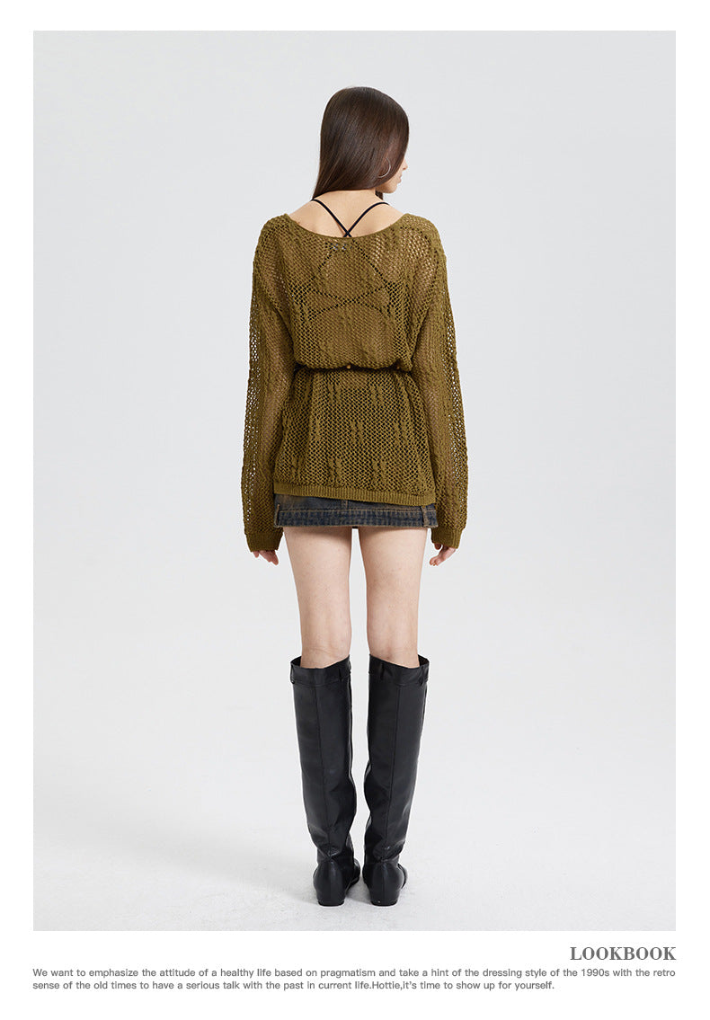Hollow Mesh Sweater