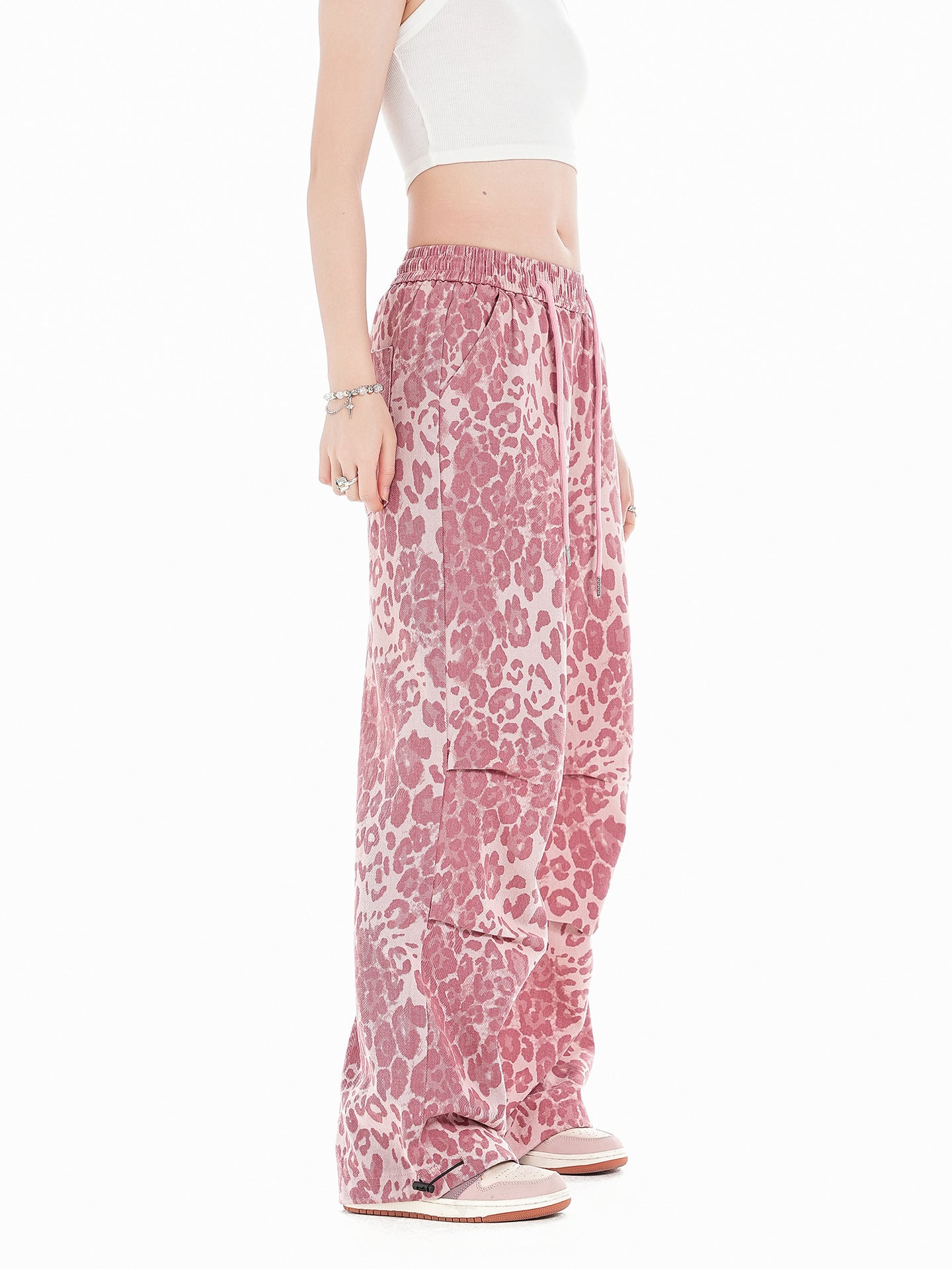 Pink Leopar Pantolon