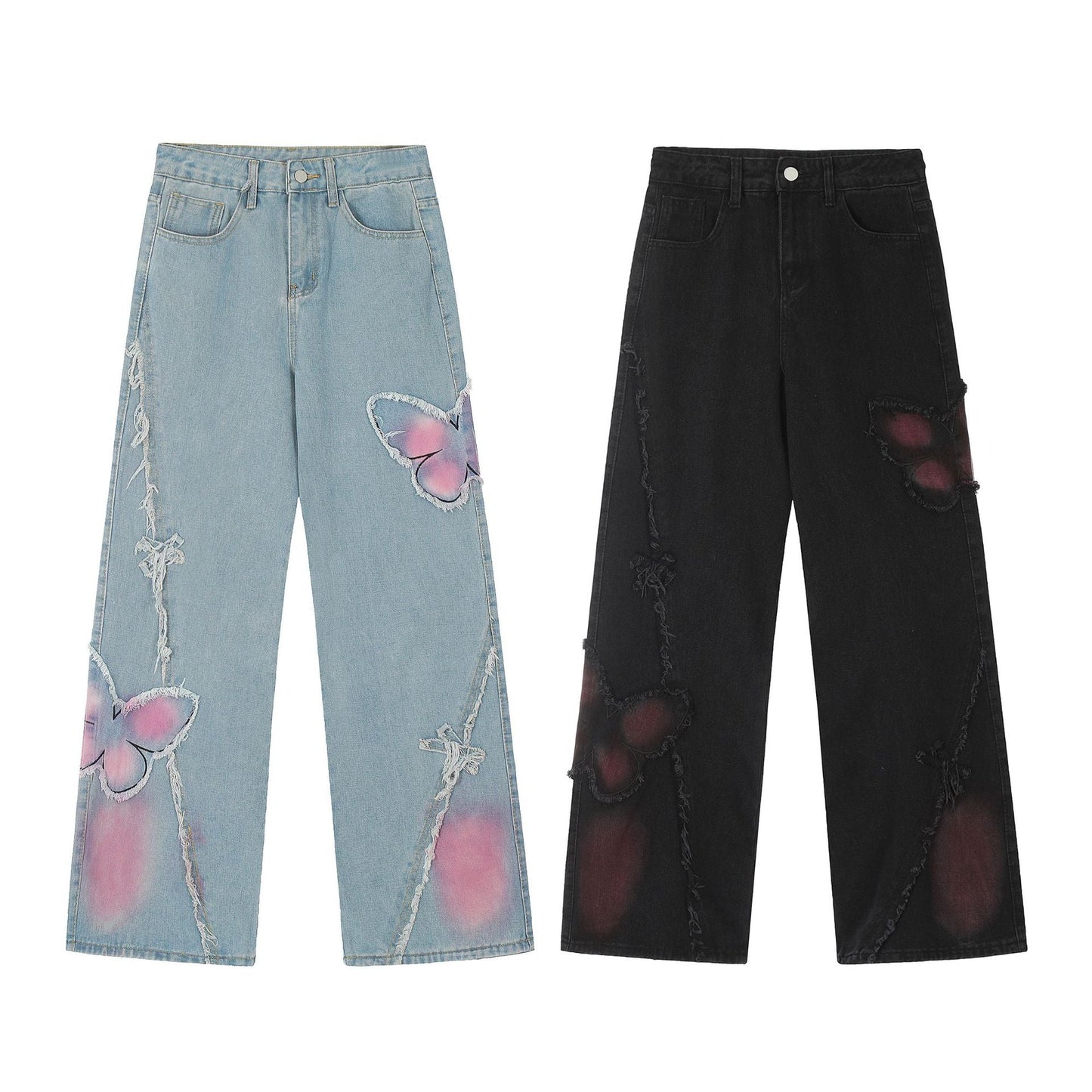 Pink Butterfly Pantolon