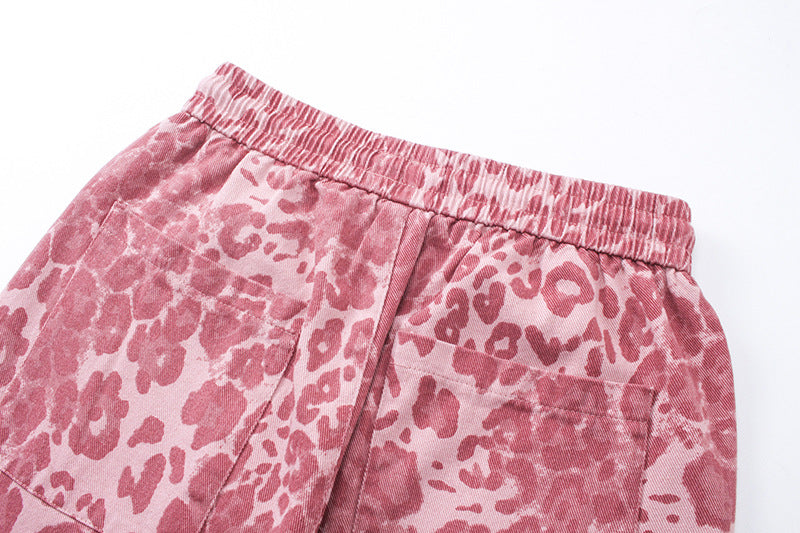 Pink Leopar Pantolon