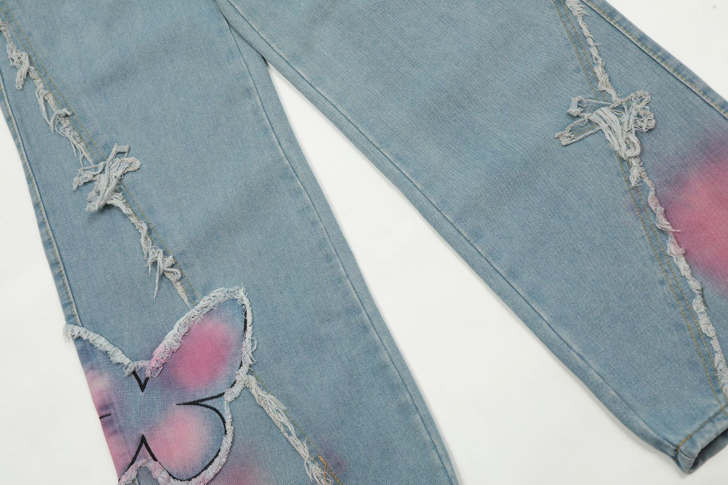 Pink Butterfly Pantolon