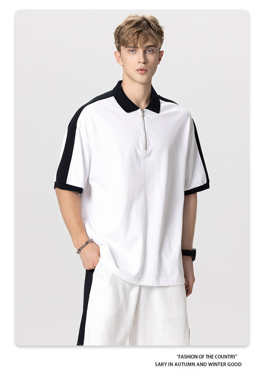 SLICED POLO T-SHIRT