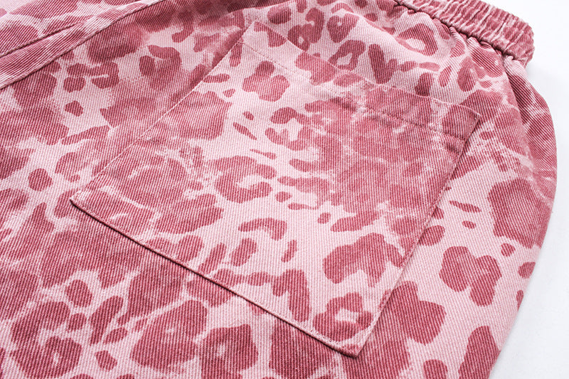 Pink Leopar Pantolon