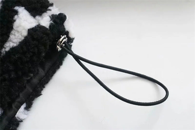 Zebra Desenli Peluş Ceket