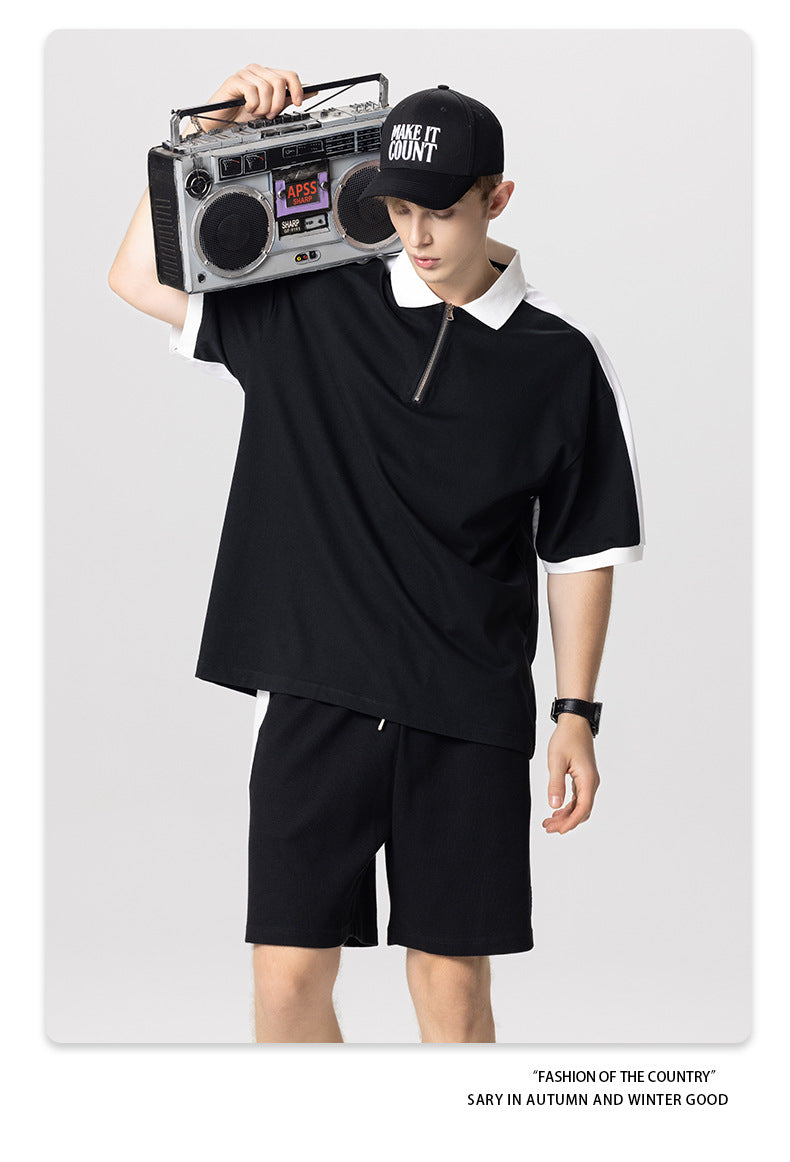 SLICED POLO T-SHIRT