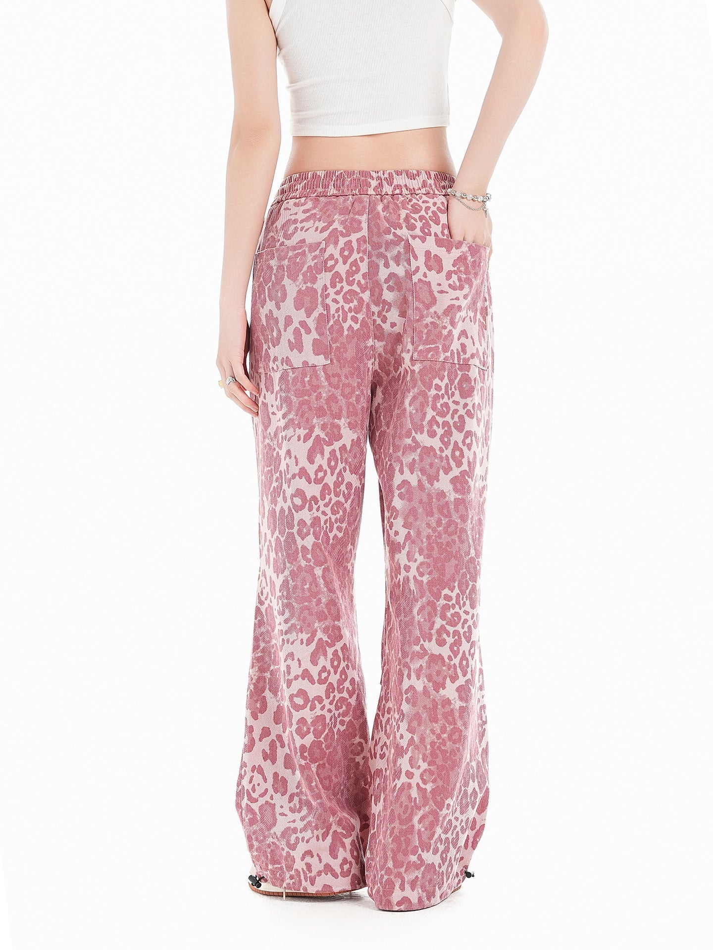 Pink Leopar Pantolon