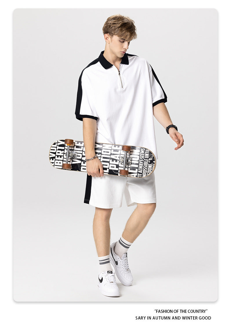 SLICED POLO T-SHIRT