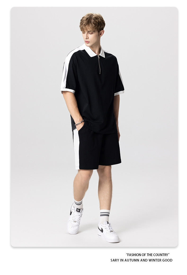 SLICED POLO T-SHIRT