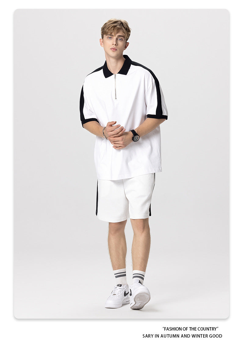 SLICED POLO T-SHIRT