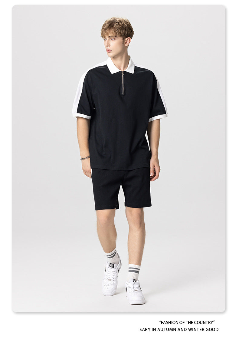 SLICED POLO T-SHIRT