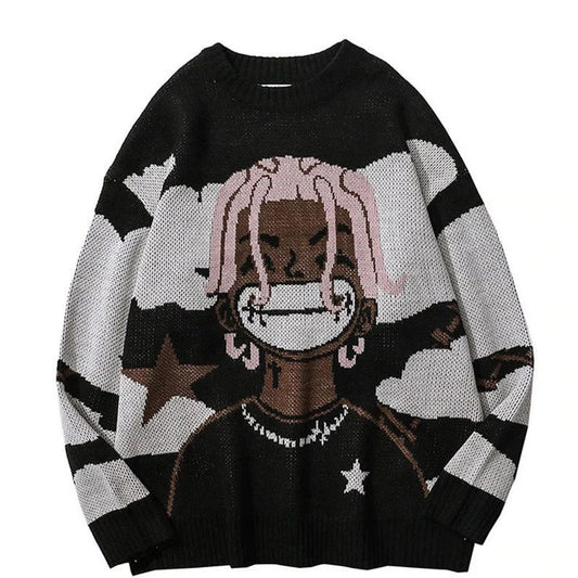 American Hip-Hop Knit Sweater