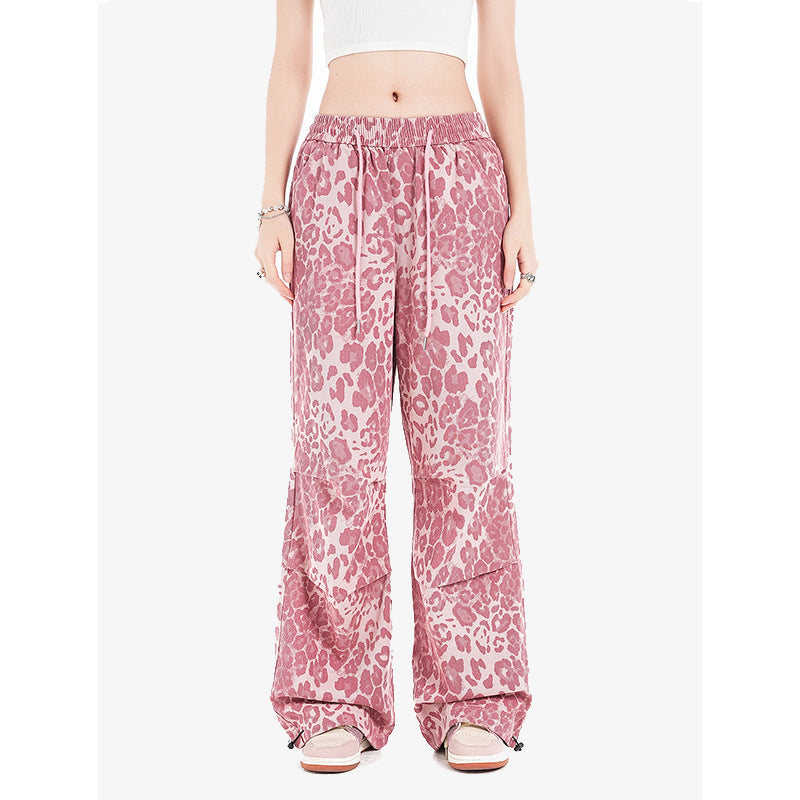 Pink Leopar Pantolon