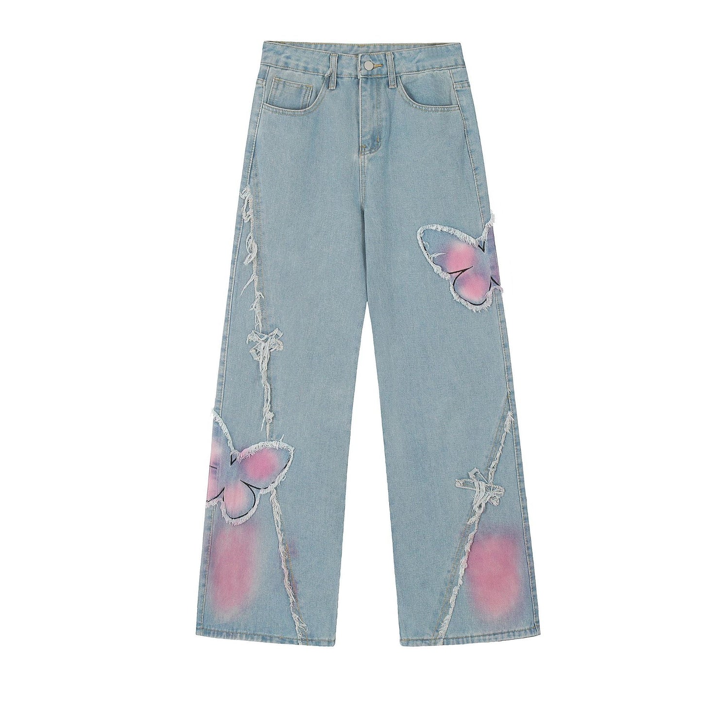 Pink Butterfly Pantolon