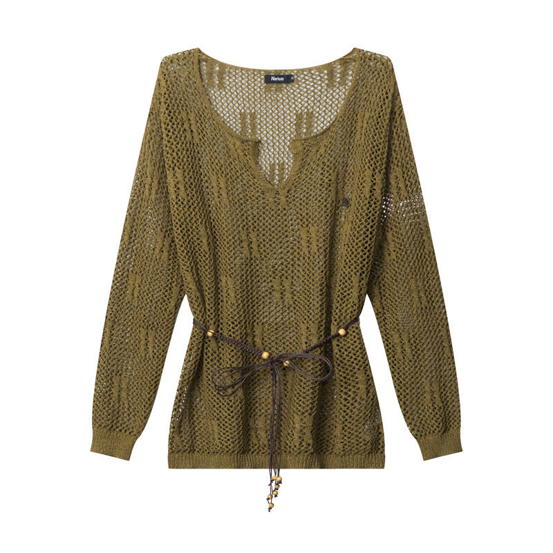 Hollow Mesh Sweater